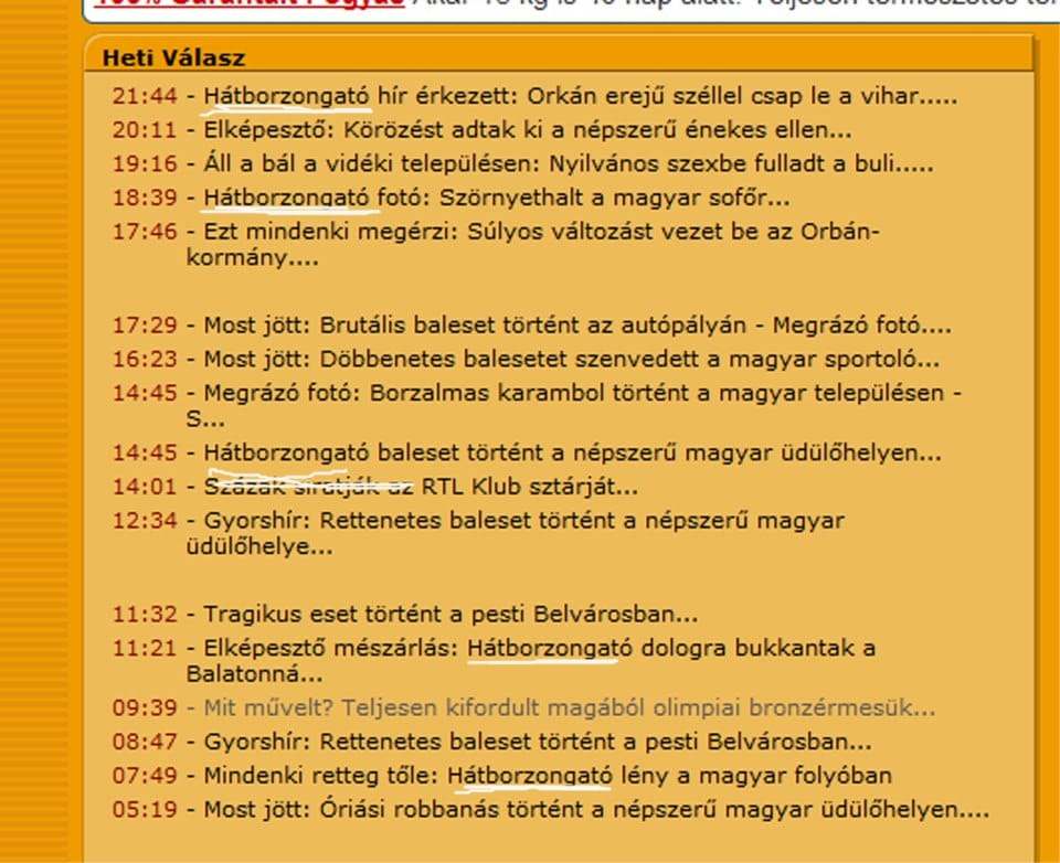 Rettenetes, döbbenetes, elképesztő!
