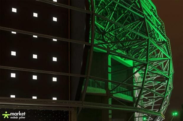 Impozáns a Fradi színű stadion – nézzen képeket!
