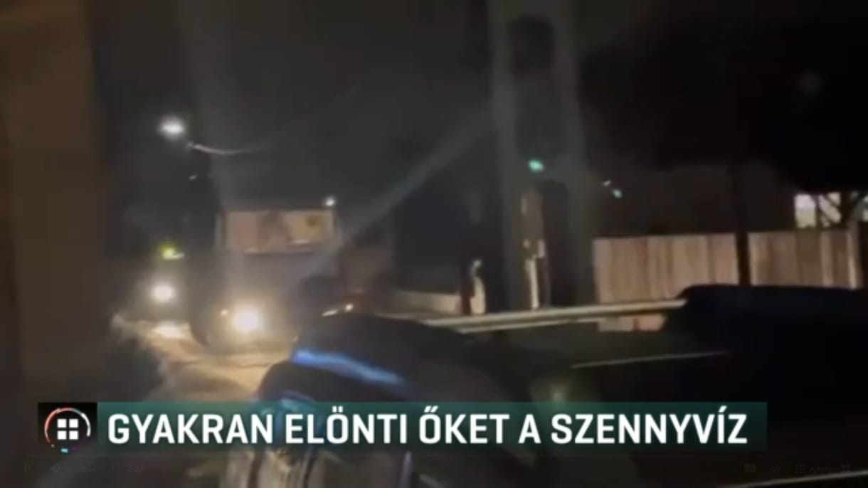 Folyamatosan elönti a szennyvíz Monorierdő utcáit és kertjeit