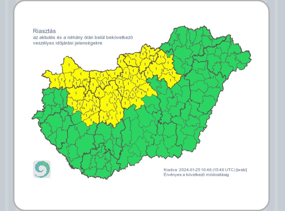 Visszavonta a hatalmas szél miatt kiadott másodfokú riasztást a meteorológiai szolgálat