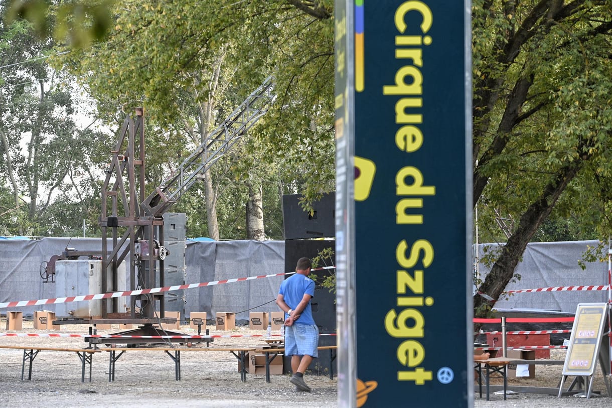Sziget: Lezuhant egy artista a cirkuszsátornál