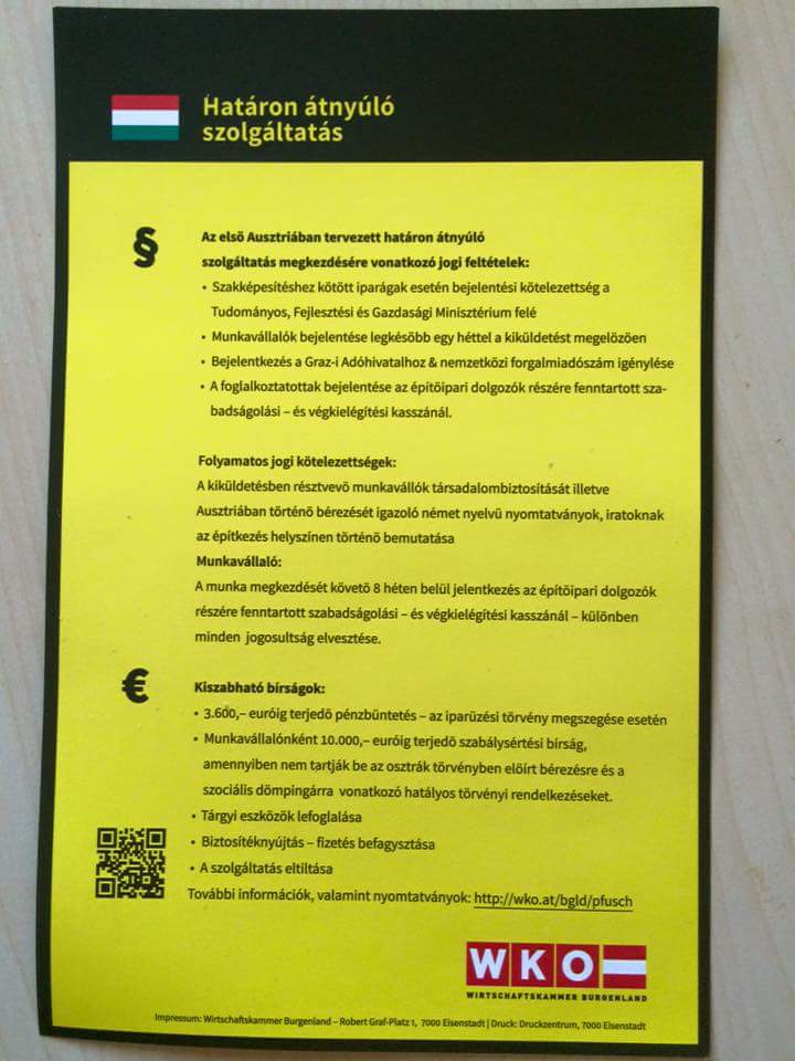 Magyar feketemunkásokra vadászik Burgenland