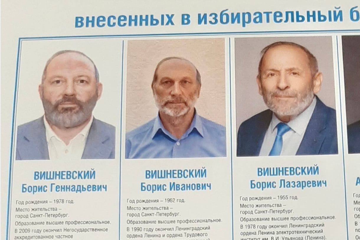 Oroszországban három jelölt is ugyanolyan névvel és kinézettel indul a választáson, hogy ne lehessen tudni, ki az igazi ellenzéki