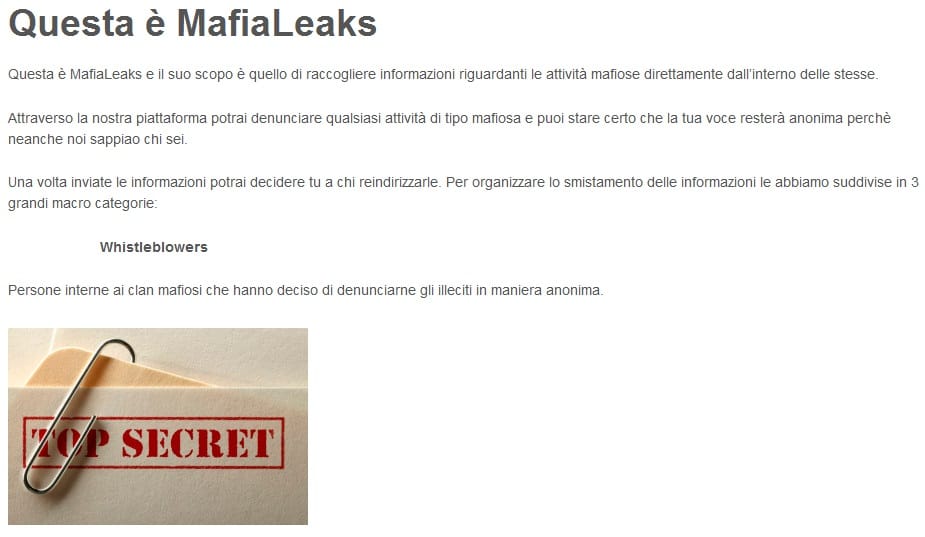 Elindult a MafiaLeaks.org