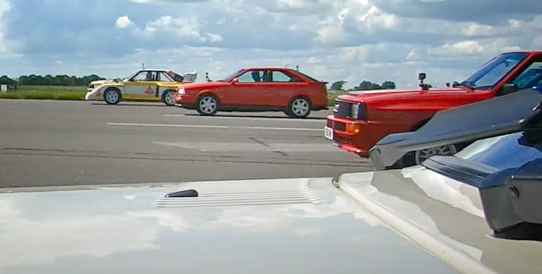 Videó: Egymás ellen öt Audi a márka legendás öthengeresével