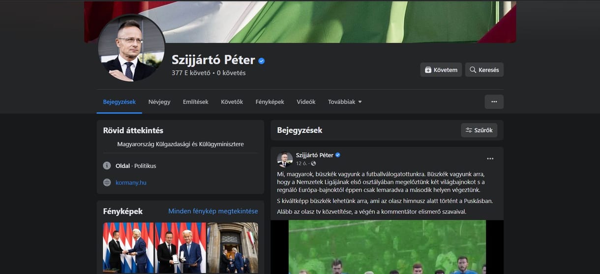 A Facebook elsőre letörölte Szijjártó szerdai videóját