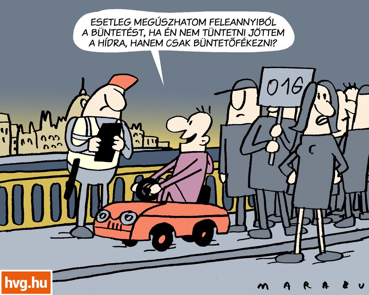 Marabu Féknyúz: Tüntetési büntetés