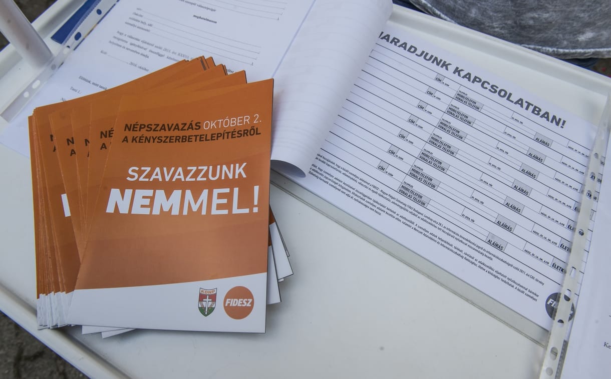 Veszprémben a KDNP katolikus érseki gyűlöletkeltéssel kampányol kvótaügyben