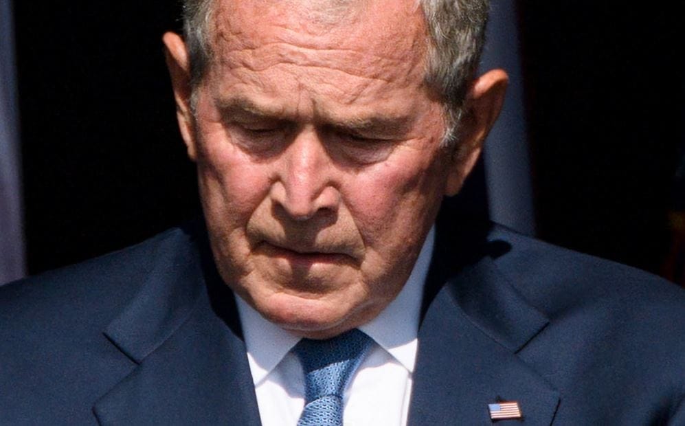 „Úgy értem, Ukrajna” – korrigált George W. Bush, miután indokolatlannak nevezte az iraki inváziót