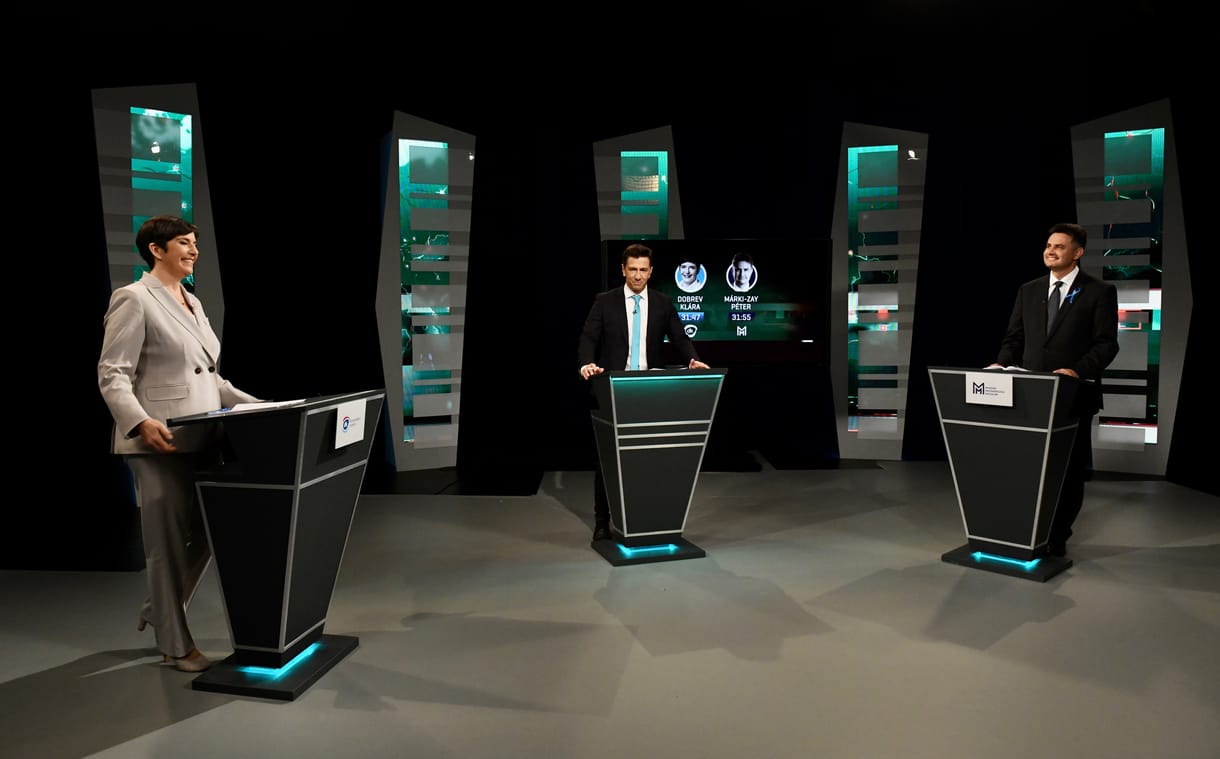 Hogyan váltaná le Dobrev Klára és Márki-Zay Péter a Fideszt? - a tévévita percről percre