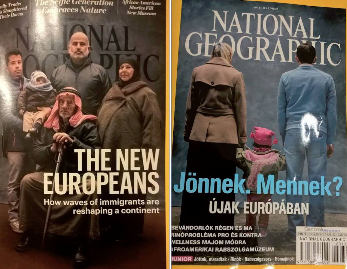 Tanulságosan módosult a National Geographic migránsos címlapja a magyar kiadásban