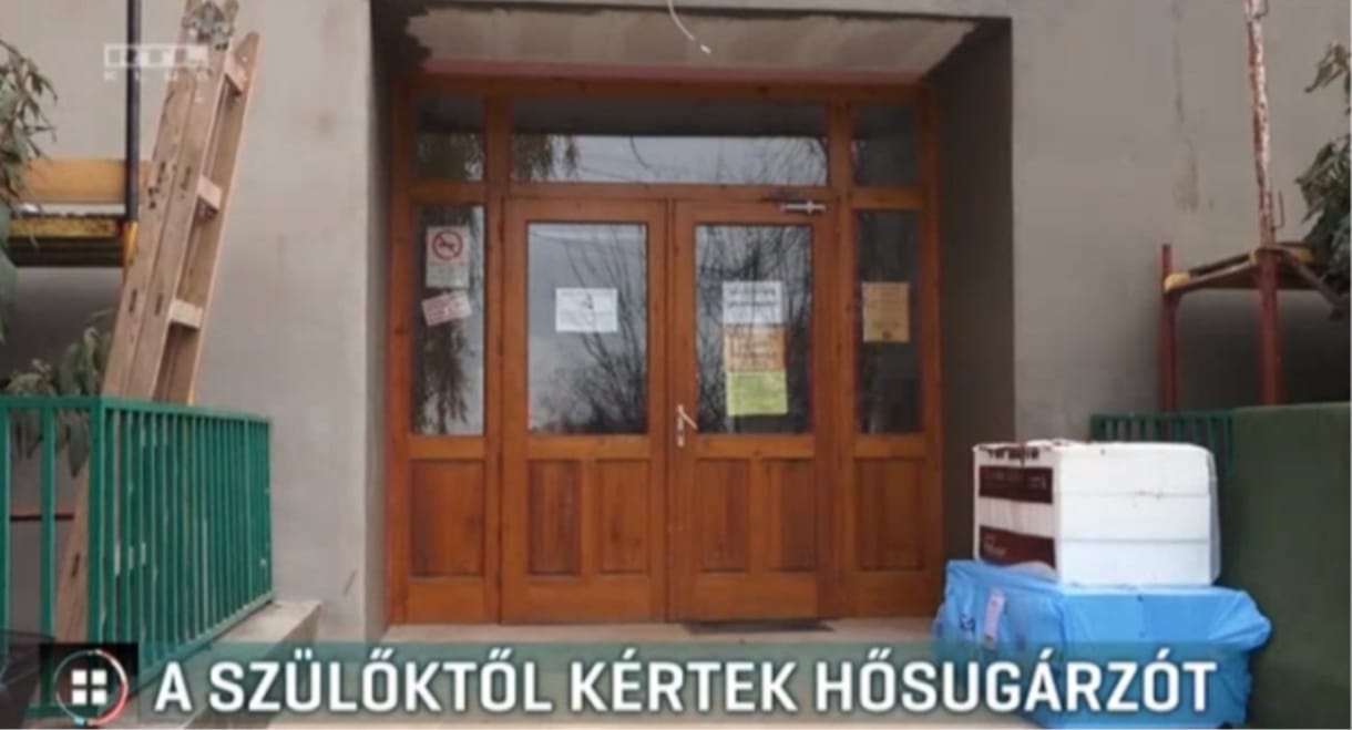 A szülőktől kért hősugárzókkal kell fűteni egy általános iskolában