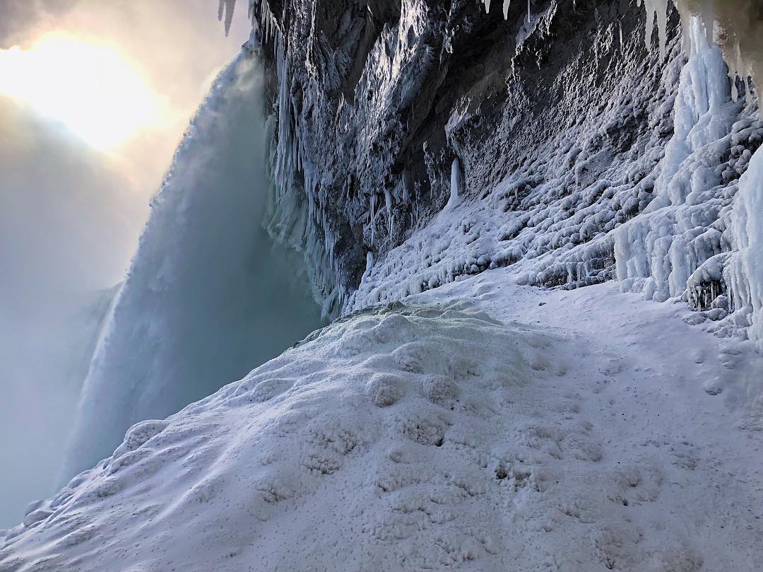 Öt év után ismét befagyott a Niagara-vízesés nagy része