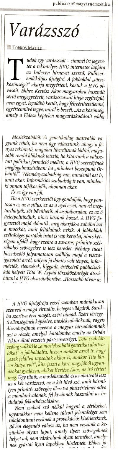 Torkos Matild a...