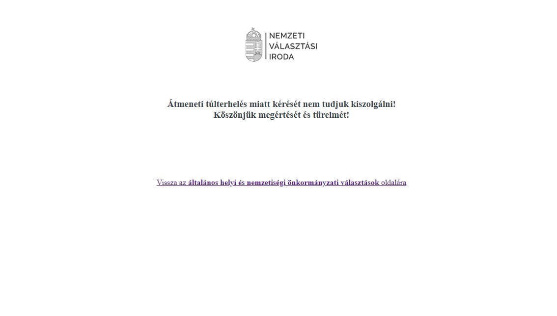 NVI-elnök: informatikai átállás miatt akadozott a Választás.hu