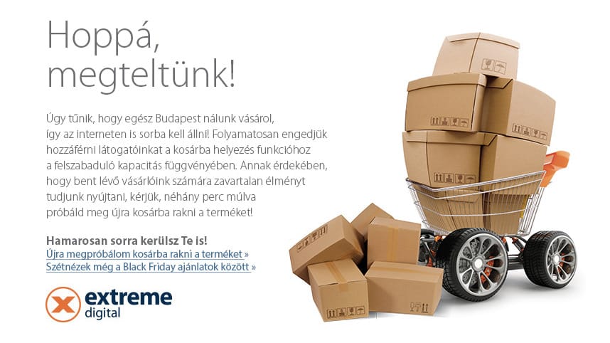 Fekete péntek: az interneten is sorba kell állni az Extreme Digitalnál