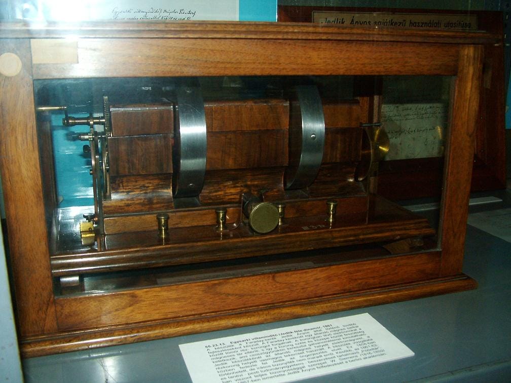 Jedlik Ányos 150 éves dinamója az Elektrotechnikai Múzeumban