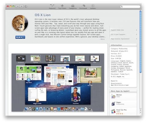 Megjelent az OS X Lion! Letölthető az App Store-ból