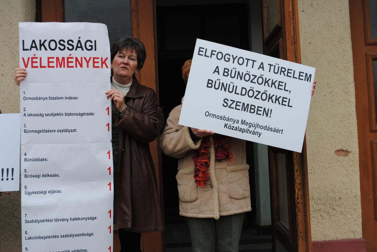 Tüntetés Borsodban: Pintér nem hozta el a közbiztonságot