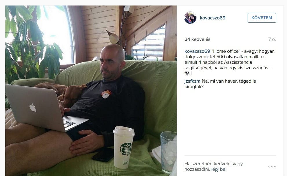 Kovács Zoltán alsógatyás képpel mutatja meg, miért nem érdemes neki e-mailt írni