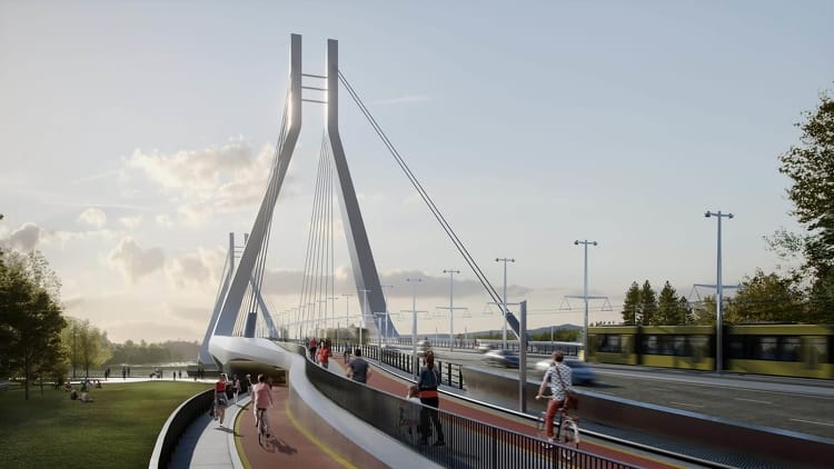 Öt új villamosmegállót kap a főváros a Galvani híd miatt
