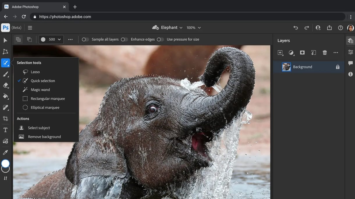 Ingyenessé teszi az Adobe a Photoshop böngészős változatát, bárki használhatja majd