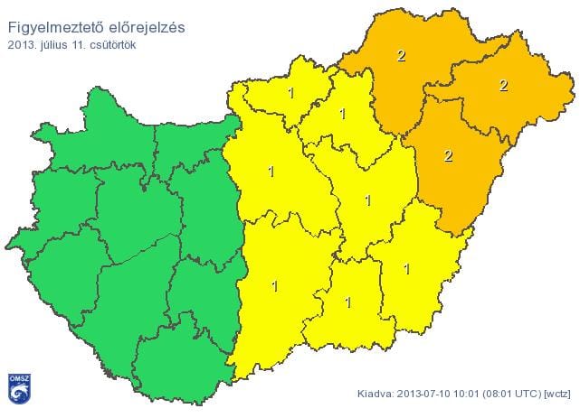 Holnap kettészakad az ország – térkép