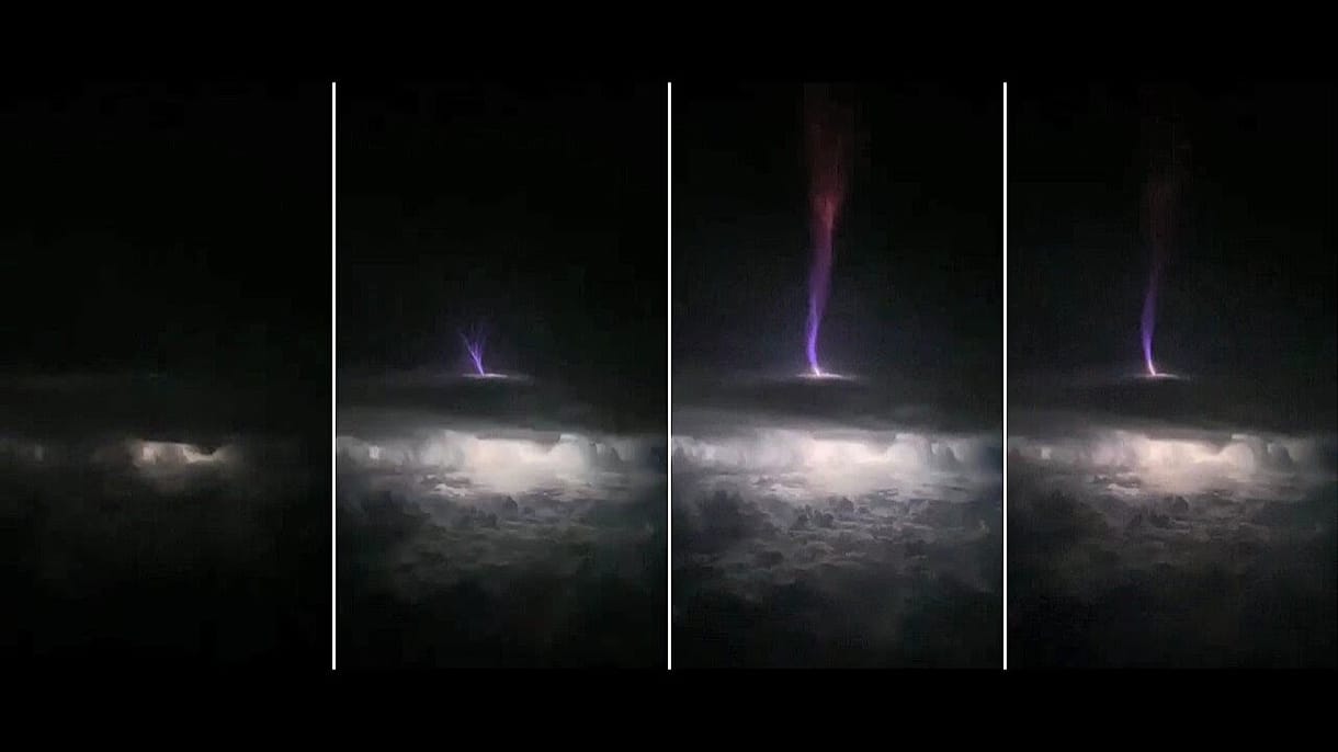 Felfelé irányuló villámcsapást vettek videóra, gigantikus töltésű volt
