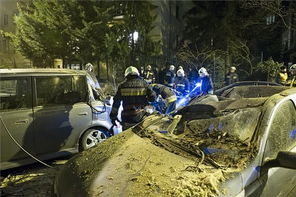 Pusztított a szél Budapesten