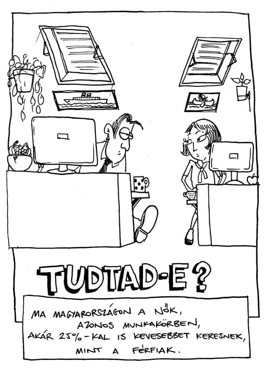 A nők jóval kevesebbet keresnek, mint a férfiak