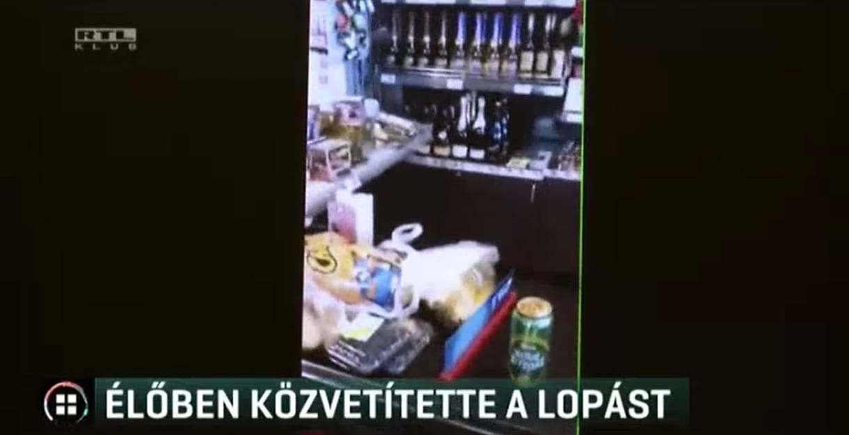 Facebookos élő videóban mutatta meg, hogyan lop a boltból a mezőkövesdi tolvaj