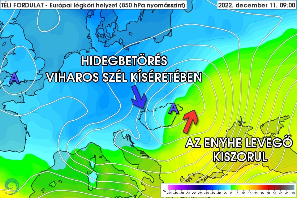 Vasárnaptól havazni fog, figyelmeztet a meteorológiai szolgálat