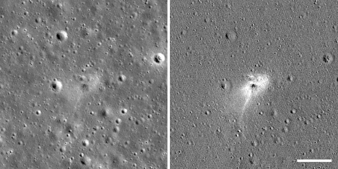 Megtalálta a NASA a Holdon szétloccsant izraeli szondát