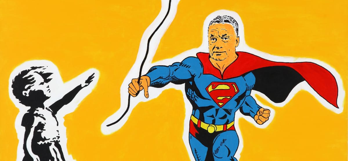 Supermant csinált Orbán Viktorból drMáriás