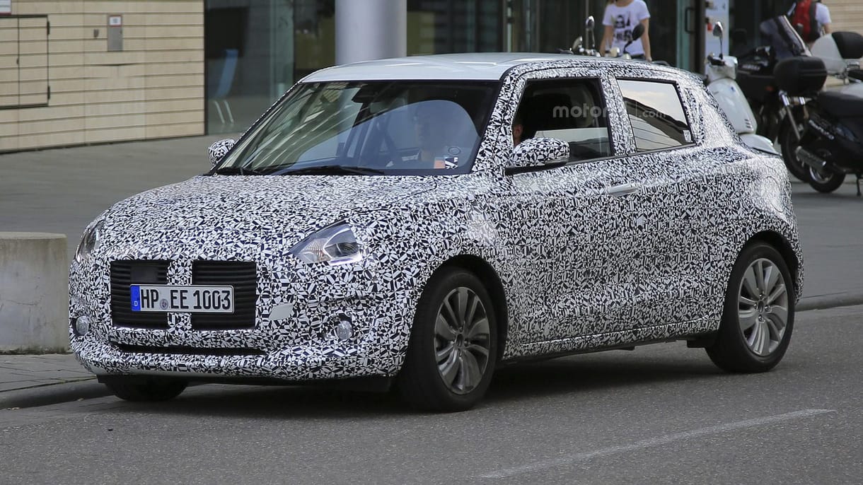 Még álcázva is elég formás az új Suzuki Swift