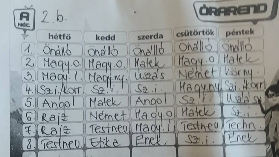 Saját órarend-alkalmazást írtak a diákok, de letöröltették