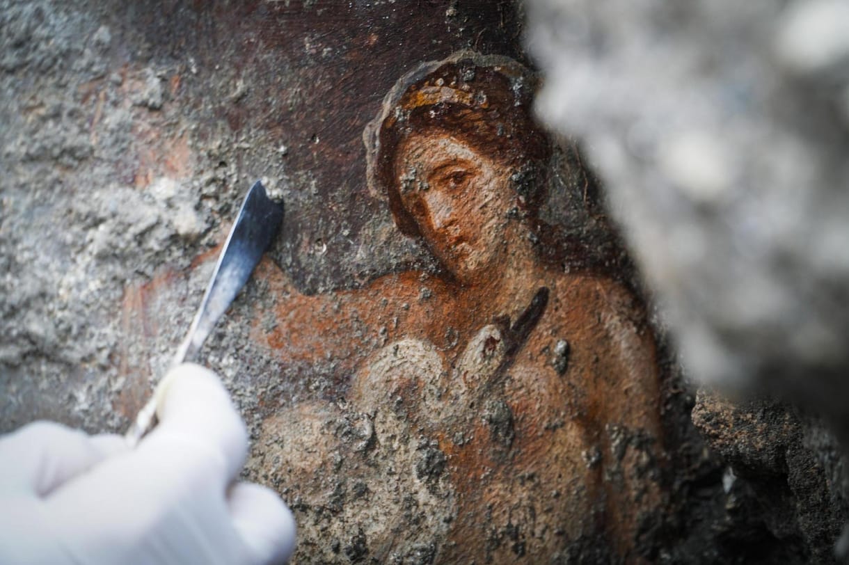 Ókori erotikus falfestményt fedeztek fel Pompejiben - fotók
