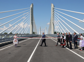 Orbán Viktor Szíjj Lászlónak is megköszönte az új Duna-hidat – képekkel
