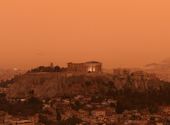 Marsi tájjá változott Athén a szaharai por miatt – fotók