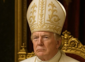 Pápaként posztolt magáról MI-vel készített fotót Trump