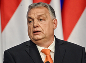 Orbán Viktor beszédet mond a Békemeneten 