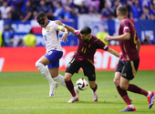 The French struggled to reach the quarter-finals, beating France and Belgium 1-0.