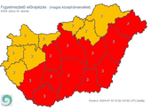 Una señal roja de peligro está vigente en doce condados debido al calor.