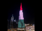 Kivetítették a dubaji Burdzs Kalifára, hogy „éljen Magyarország”