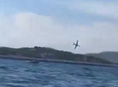 Un avión a reacción que participaba en un espectáculo aéreo se estrelló en el mar Mediterráneo