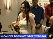 Kórházban tartották az esküvőt, hogy a rákbeteg apa még oltárhoz kísérhesse a lányát