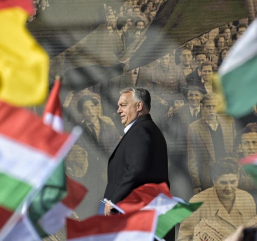  Orbán Viktor miniszterelnök megérkezik a Millenárisra, hogy megtartsa ünnepi beszédét 