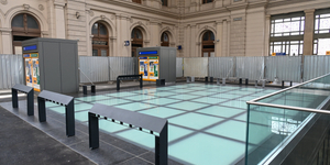 Megrepedt az üvegfödém a tavaly felújított Keleti pályaudvaron