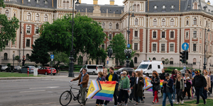 Mini-Pride-ot tartottak az Andrássy úton