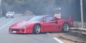 Összetörte egy szerelő Lando Norris Ferrari F40-esét